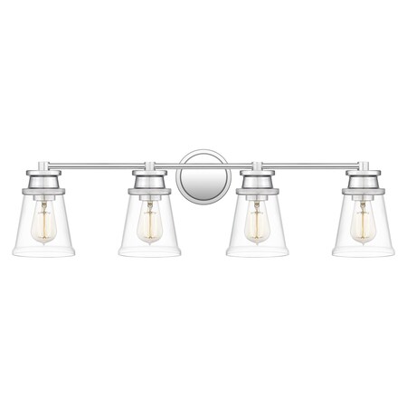 Quoizel Haverfield 4-Light Polished Chrome Vanity Light HAV8633C